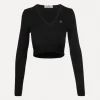 Vivienne Westwood Bea Cropped V-neck | Women Tops And Shirts | Knitwear