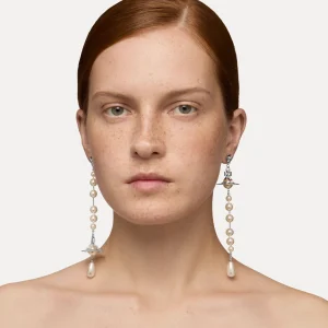 Vivienne Westwood Broken Pearl Earrings | Women Earrings | Classic Styles