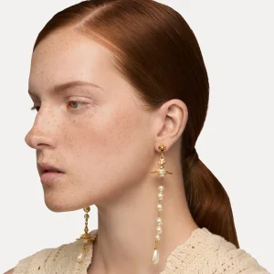 Vivienne Westwood Broken Pearl Earrings | Women Earrings | Classic Styles