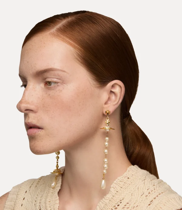 Vivienne Westwood Broken Pearl Earrings | Women Earrings | Classic Styles
