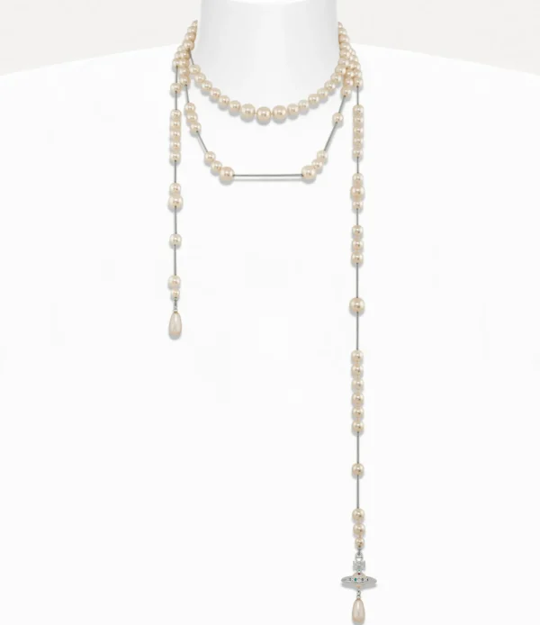 Vivienne Westwood Broken Pearl Necklace | Women Necklaces | Classic Styles