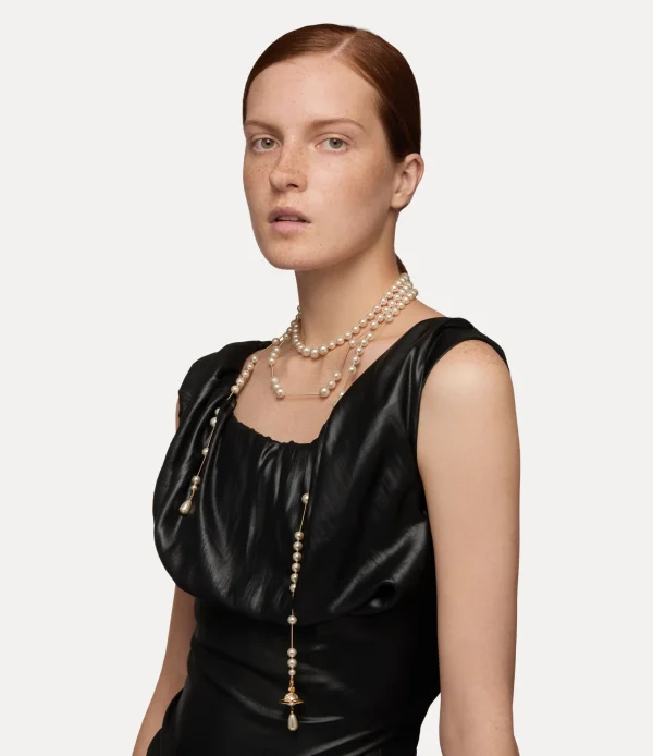 Vivienne Westwood Broken Pearl Necklace | Women Necklaces | Classic Styles