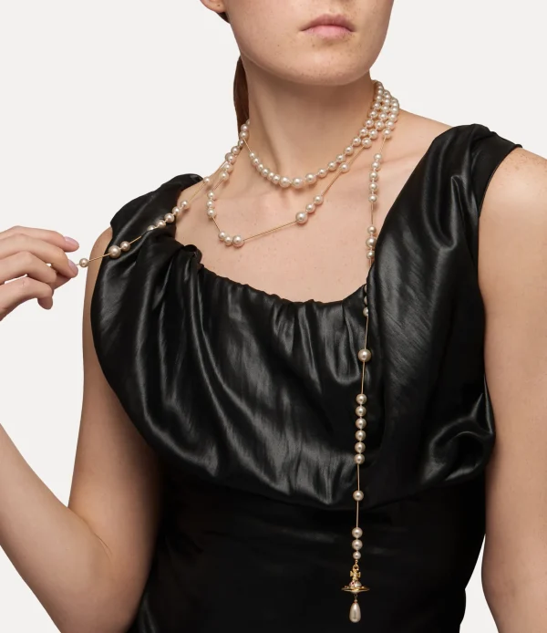 Vivienne Westwood Broken Pearl Necklace | Women Necklaces | Classic Styles