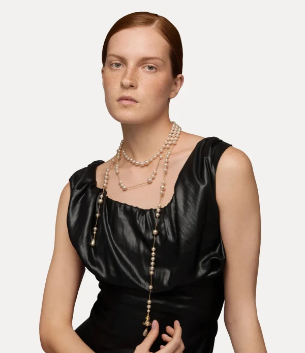 Vivienne Westwood Broken Pearl Necklace | Women Necklaces | Classic Styles
