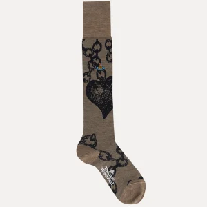 Vivienne Westwood Chain High Sock | Women Socks | Socks And Tights