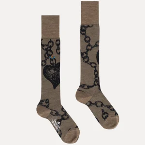 Vivienne Westwood Chain High Sock | Women Socks | Socks And Tights