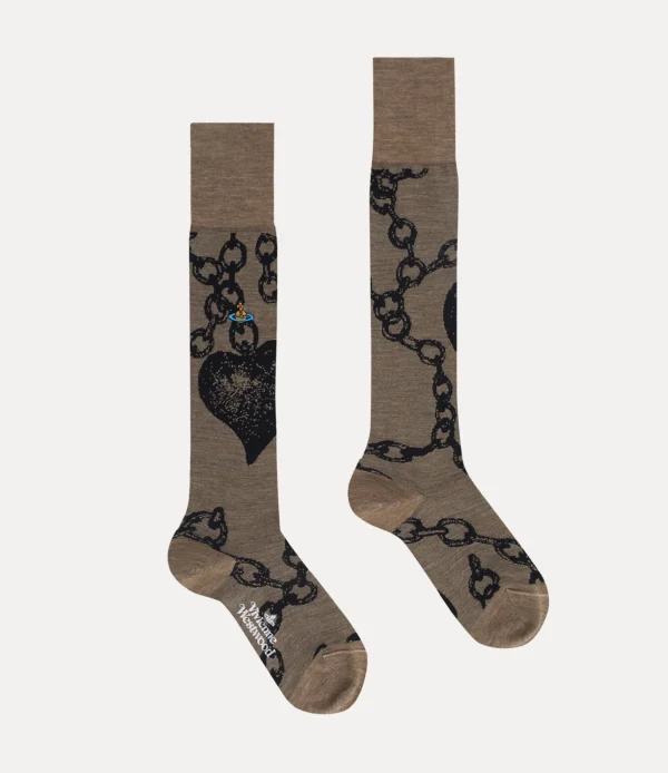 Vivienne Westwood Chain High Sock | Women Socks | Socks And Tights