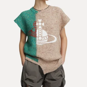 Vivienne Westwood Half & Half Vest | Women Knitwear And Sweatshirts | Tops And Shirts