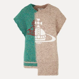 Vivienne Westwood Half & Half Vest | Women Knitwear And Sweatshirts | Tops And Shirts
