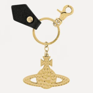 Vivienne Westwood Hammered Orb Light Gold | Women Keyrings | Keyrings