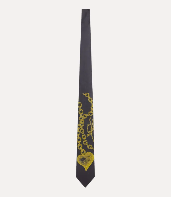 Vivienne Westwood Heart And Chain Tie 8.5cm | Ties And Handkerchiefs