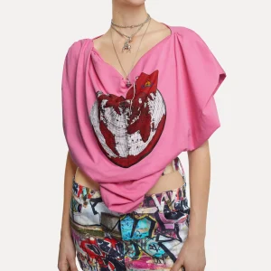 Vivienne Westwood Heart World Heart Top | Women Tops And Shirts