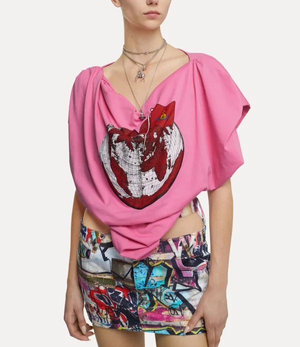Vivienne Westwood Heart World Heart Top | Women Tops And Shirts