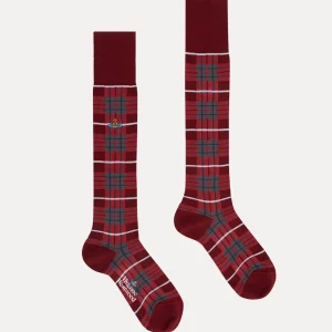 Vivienne Westwood High Tartan Sock | Women Socks | Socks And Tights