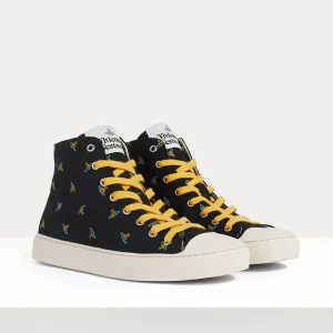 Vivienne Westwood High Top Canvas Plimsoll | Women Trainers