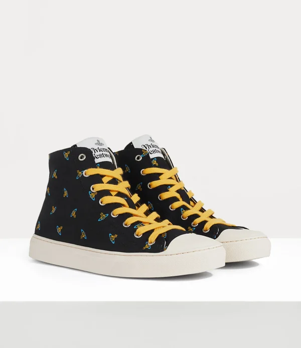 Vivienne Westwood High Top Canvas Plimsoll | Women Trainers
