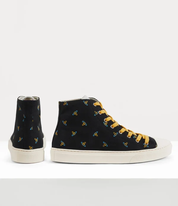 Vivienne Westwood High Top Canvas Plimsoll | Women Trainers