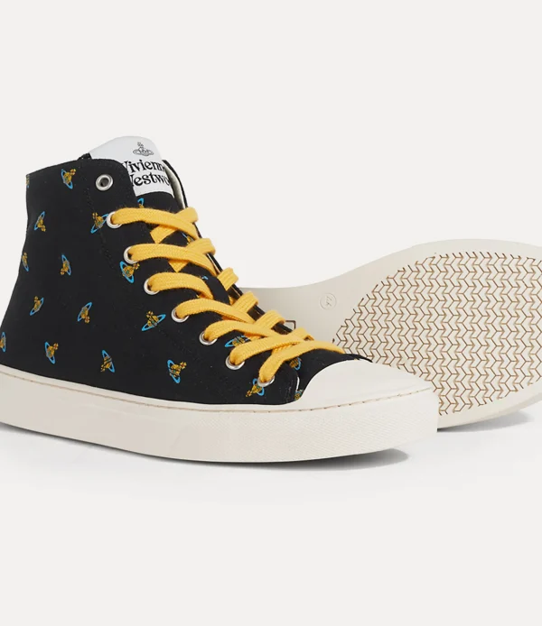 Vivienne Westwood High Top Canvas Plimsoll | Women Trainers