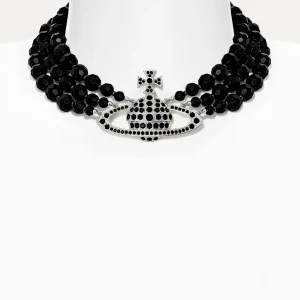 Vivienne Westwood Messaline Three Row Choker | Women Necklaces | Classic Styles