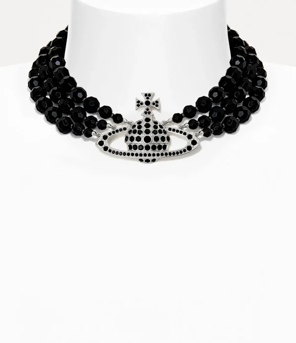 Vivienne Westwood Messaline Three Row Choker | Women Necklaces | Classic Styles
