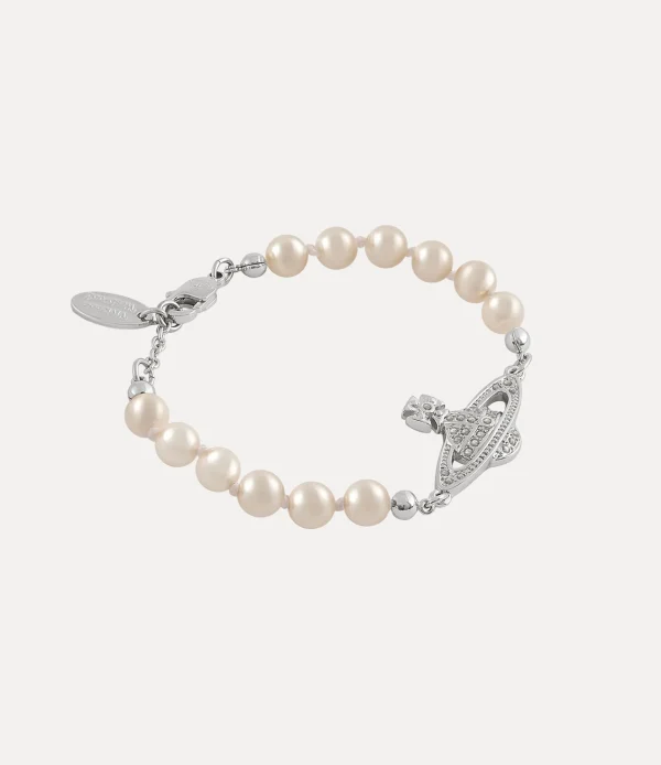 Vivienne Westwood Mini Bas Relief Pearl Bracelet | Women Classic Styles | Bracelets
