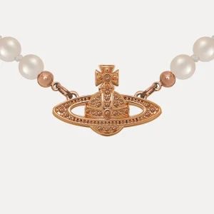 Vivienne Westwood Mini Bas Relief Pearl Choker | Women Necklaces | Classic Styles