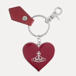 Vivienne Westwood Mirror Heart Orb Keyring | Women Keyrings | Keyrings