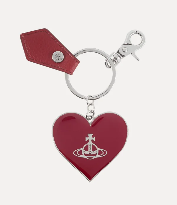 Vivienne Westwood Mirror Heart Orb Keyring | Women Keyrings | Keyrings