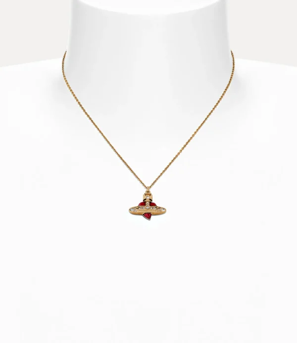 Vivienne Westwood New Diamante Heart Pendant Necklace | Women Necklaces | Necklaces
