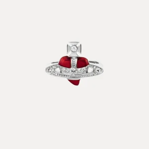 Vivienne Westwood New Diamante Heart Ring | Women Rings