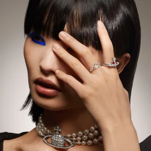 Vivienne Westwood New Diamante Heart Ring | Women Rings