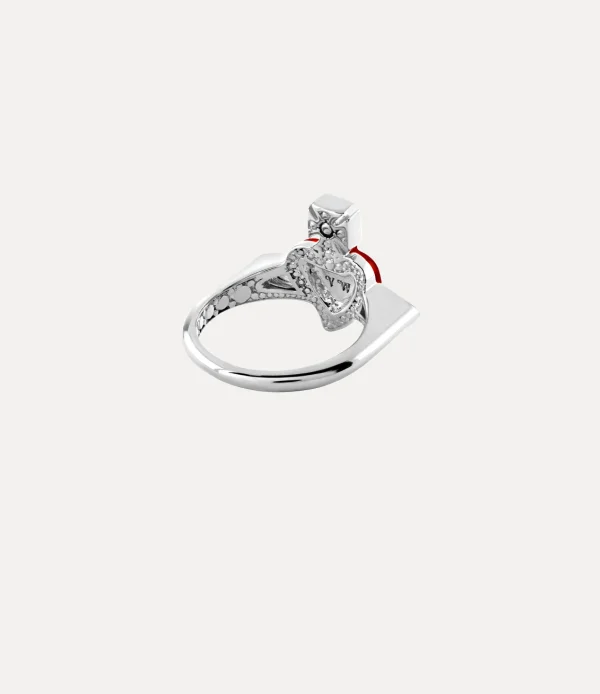 Vivienne Westwood New Diamante Heart Ring | Women Rings
