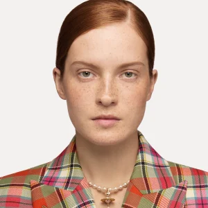 Vivienne Westwood One Row Pearl Drop Choker | Women Necklaces | Classic Styles