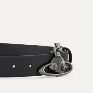 Vivienne Westwood Orb Buckle Belt/gunmetal | Women Belts And Harnesses | Belts And Harnesses