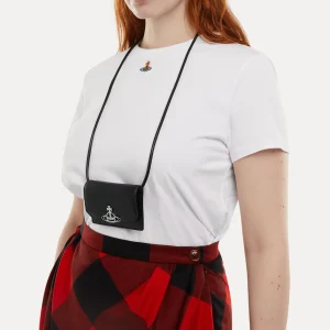 Vivienne Westwood Re-vegan Grain Card Holder Strap | Wallets