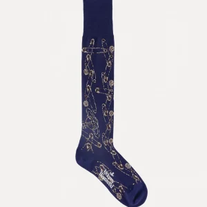 Vivienne Westwood Safety Pin High Sock | Women Socks | Socks And Tights