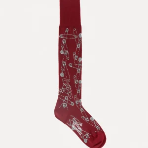 Vivienne Westwood Safety Pin High Sock | Women Socks | Socks And Tights