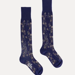 Vivienne Westwood Safety Pin High Sock | Women Socks | Socks And Tights