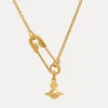 Vivienne Westwood Safety Pin Pendant Necklace | Women Necklaces