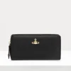 Vivienne Westwood Saffiano Biogreen Cl Zip Round Wallet | Women Wallets | Wallets And Purses