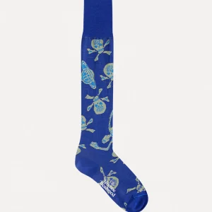 Vivienne Westwood Skull High Sock | Women Socks | Socks And Tights