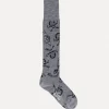 Vivienne Westwood Skull High Sock | Women Socks | Socks And Tights