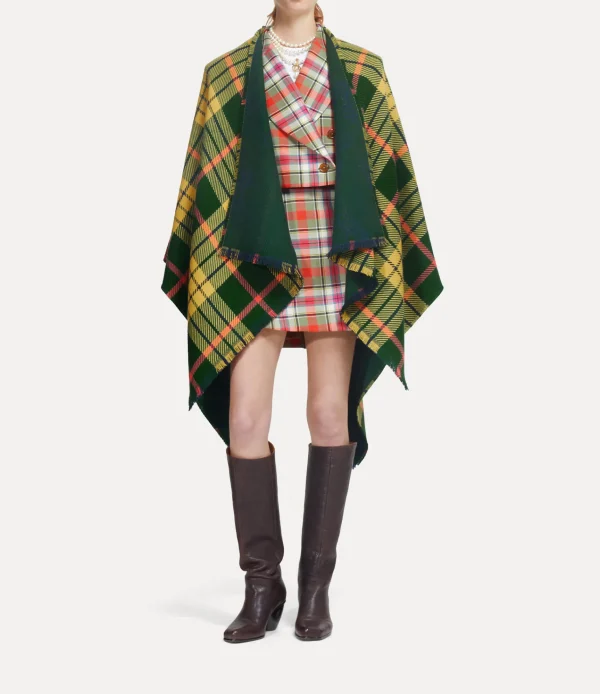 Vivienne Westwood Tartan Poncho | Women Scarves And Ponchos | Scarves And Ponchos